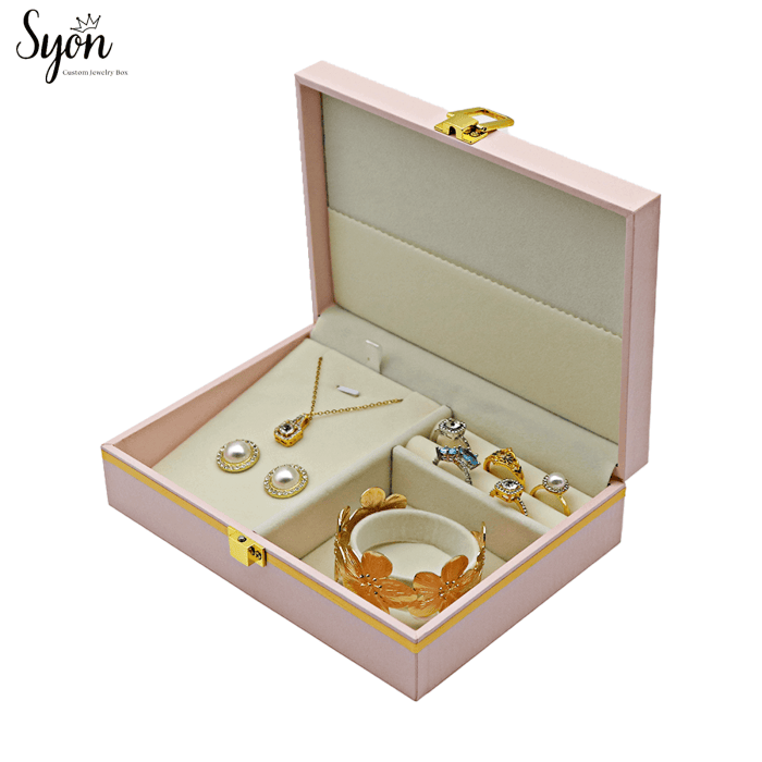 1(1) Personalized Luxury Jewelry Set Boxes - Custom Size Storage Case for Jewelry Gifts - Image 1