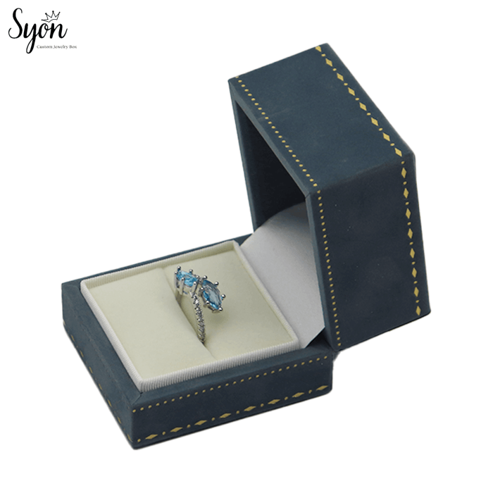 Custom Ring Box with Logo - High-Quality Jewelry Storage for Retail & Gifting - Image 1