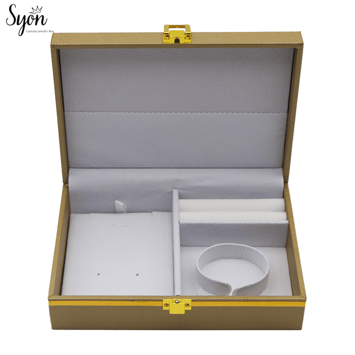 Luxury Custom Jewelry Set Boxes - Durable Leatherette Case for Jewelry Collection - Image 3