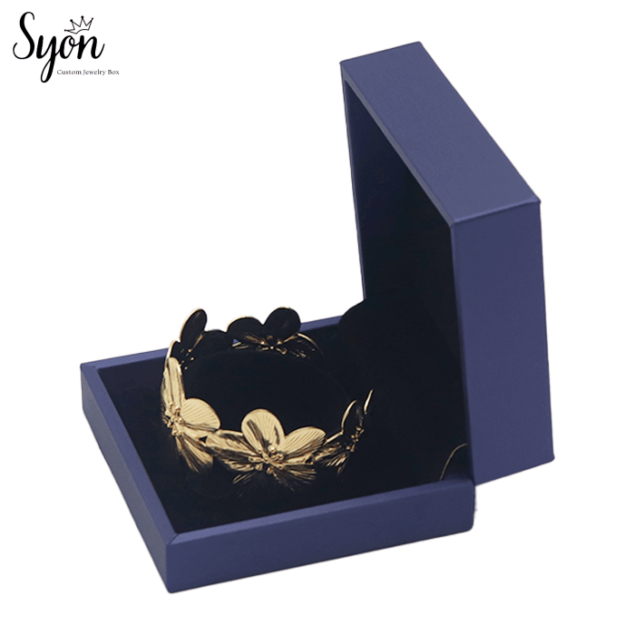 Custom Sized Bangle Box with Insert Customizable Logo and Design Printing - Image 1