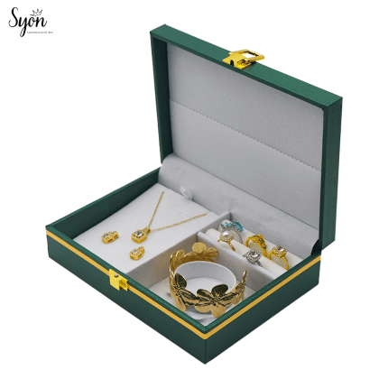 Custom Jewelry Set Storage Boxes - Premium Packaging Case with Logo for Retail Use