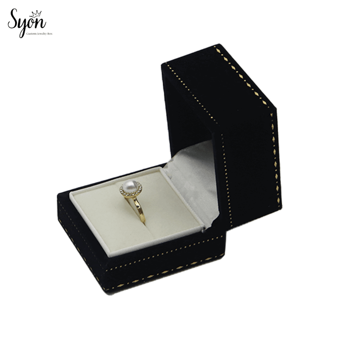 Customizable Ring Box - Premium Jewelry Gift Packaging with Personalized Touch - Image 1