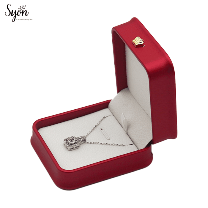 Custom Pendant Box with Custom Logo - Luxury Jewelry Storage & Gift Packaging Case - Image 1