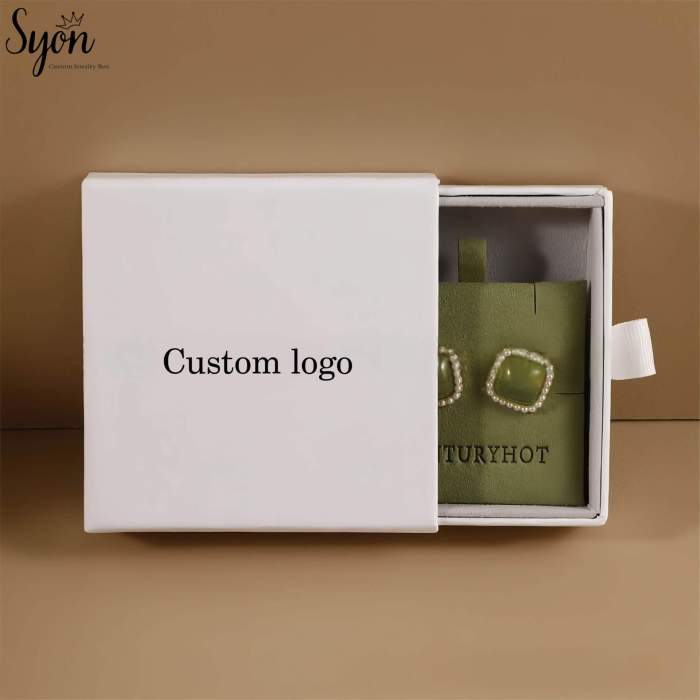 Recycled Cardboard Jewelry Box - Custom Eco Gift Packaging - Image 3