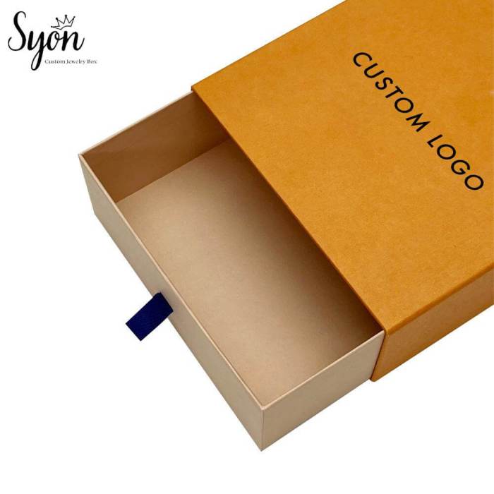 Eco-Friendly Cardboard Jewelry Box - Custom Logo Packaging Case - Image 2