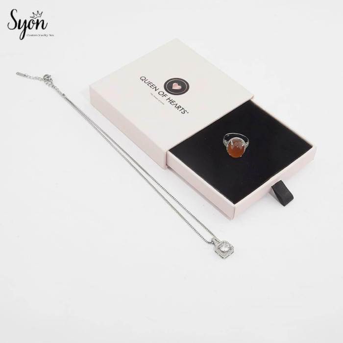 Sustainable Cardboard Jewelry Box - Custom Branded Packaging Box - Image 5