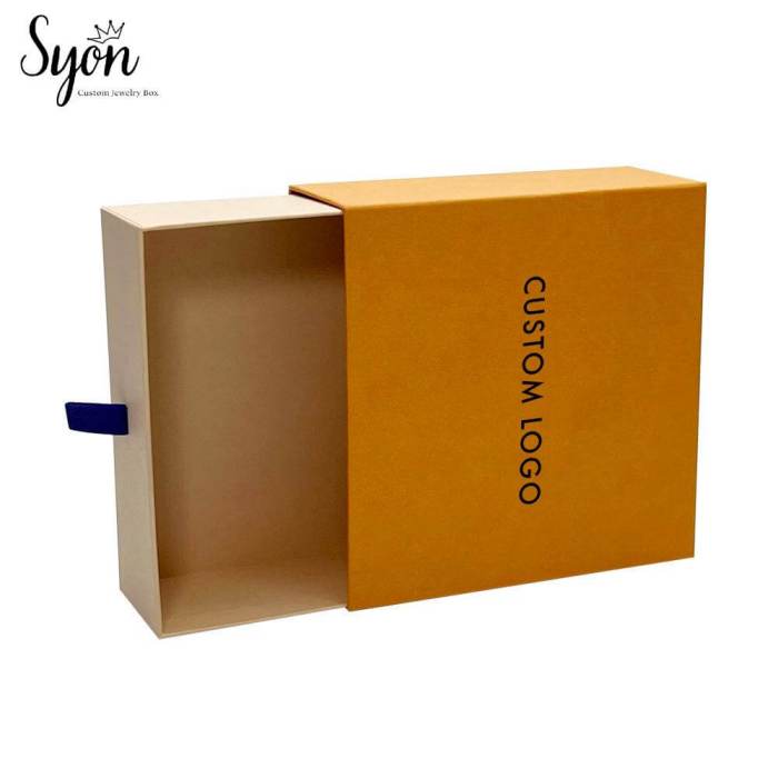 Eco-Friendly Cardboard Jewelry Box - Custom Logo Packaging Case - Image 3